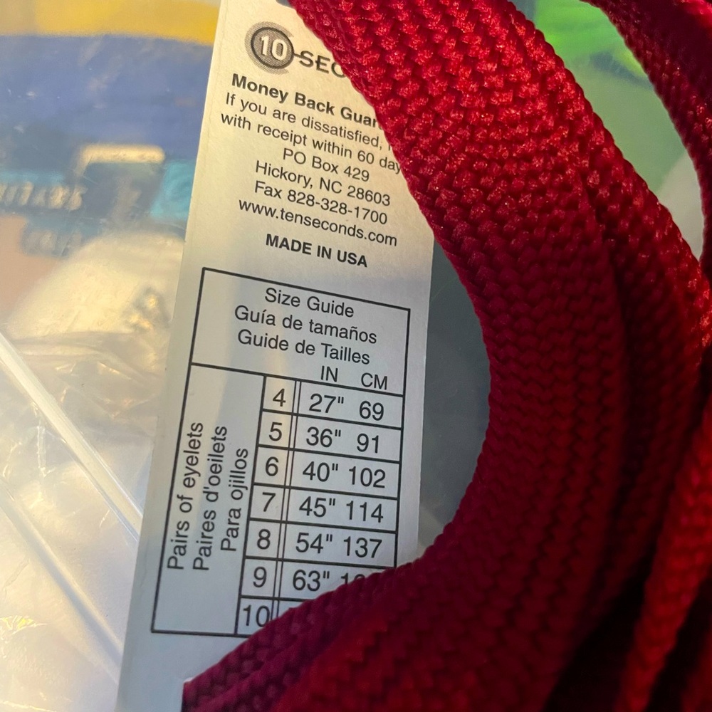 Fat laces 54 inch maroon set of 5 new - Picture 3 of 3